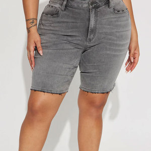 Shorts de Mezclilla para Mujer a Precio de Fábrica, Casuales, de Alta Calidad, Cintura Alta, Personalizados, Rectos, de Verano, Secado Rápido, Impermeables, Lavados - Product Image 4