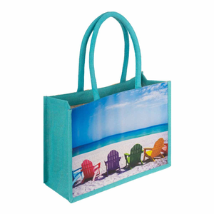 Premium quality Jute Shopping <b>Bag</b> With DTF Print <b>Medium</b> <b>Size</b> padded Handle Reusable Tote Grocery <b>bag</b> Everyday Use <b>bags</b> - Product Image 1