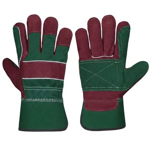 Guantes de Seguridad de Cuero STALWART IMPEX Rojos/Azules Antiestáticos, Ignífugos, Antideslizantes, Resistentes a la Abrasión en las Puntas de los Dedos, para Uso General - Product Image 4