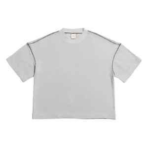 Camisetas Personalizadas Lisas de Algodón 100% con Hombros Caídos y Cuello Redondo, Estilo Vintage con Lavado Ácido para Hombre - Product Image 5