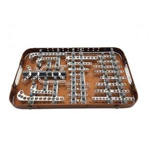 Kit d'instruments chirurgicaux pour plaques de fixation osseuses, implants orthopédiques, en acier inoxydable réutilisable, précision, USA, Europe - Product Image 6