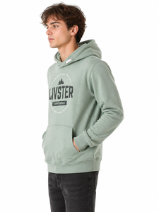 Men’s Premium Sage Green Graphic Hoodie Cotton Blend Pullover Sweatshirt Casual Hooded Top Printed Logo Design Kangaroo Pocket - Product Image 2