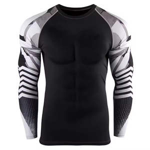Rashguard Personalizado para Adultos para BJJ MMA Jiu Jitsu Brasileño con Logotipo Frontal, 220g Poliéster Spandex de Secado Rápido y Ecológico - Product Image 1