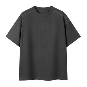 เสื้อยืดคอกลมโอเวอร์ไซส์ผ้าฝ้าย 100% สำหรับผู้ชาย แขนสั้นทรงหลวม ใส่สบาย เป็นมิตรกับสิ่งแวดล้อม ระบายอากาศได้ดี ทันสมัย - Product Image 5