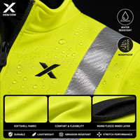 Giacca Softshell in Cotone Alta Visibilità per Uomo X Sports City |   Abbigliamento da Lavoro Impermeabile Riflettente Antivento con Protezione UV e Traspirante