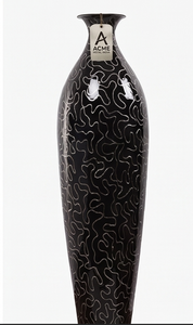 Jarrón de suelo moderno de metal negro de alta calidad con diseño abstracto hecho a mano para decoración del hogar y accesorios de mesa. - Product Image 5