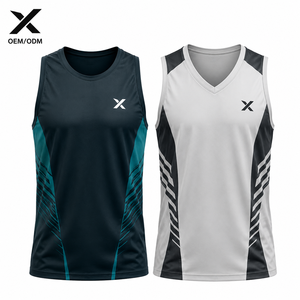 Maillot de basket unisexe X Sports City, débardeur et gilet, impression sublimée, évacuation de l'humidité, coupe athlétique, toutes saisons, pour adulte - Product Image 1