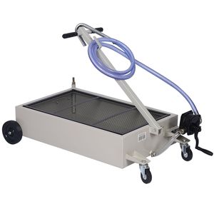 Gray 20-Gallon Low Profile Oil Drain with Pump <b>Vehicle</b> <b>Equipment</b> - Product Image 1