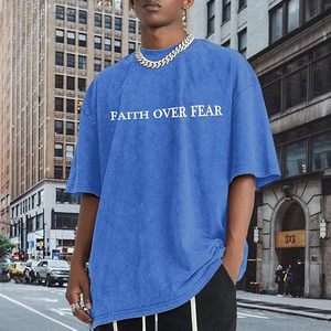 Oversized Mens <b>Graphic</b> <b>Tee</b> <b>Vintage</b> Acid Wash Cotton Streetwear Shirt Baggy Casual Fashion Top - Product Image 2