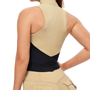 Débardeur cargo sans manches pour femme avec logo personnalisé, coupe ajustée et tissu extensible pour l'entraînement physique 2026 - Product Image 5