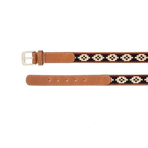 Ceinture polo en cuir durable avec un design tissé détaillé, idéale pour un style décontracté, équestre et un usage quotidien. - Product Image 5