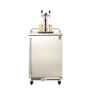 Dispensador comercial de cerveza de barril de tamaño completo Triple Tap Kegerator 5lbs CO2 Tank 3 Ball Lock Kegs (Sixth/2 Slim/3) 160L Capacidad - Product Image 1