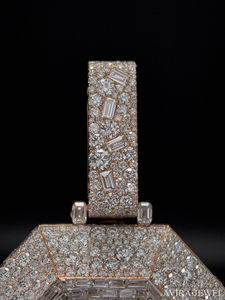 Pendentif Hip Hop Iced Out en Argent Massif 925 Plaqué Or Jaune, Breloque Étoile Rotative en Diamant Moissanite, Bijou Unisexe pour Fête - Product Image 5