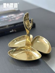 Tazón Plateado con Base de Hoja de Oro, Plato Decorativo para Servir, Decoración Elegante para el Hogar, para Comedor, EN VENTA - Product Image 4