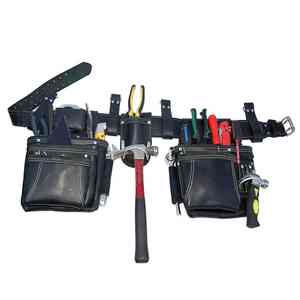 Professional Best Quality Solid Material Tool Bag With Belt for Sale Premium Quality Men's PU Leather Tool <b>Kit</b> Belts - Product Image 1