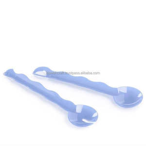 Handmade Eco-Friendly Resin Modern <b>Salad</b> Serve Set Dinnerware Cutlery <b>Salad</b> <b>Tools</b> Large Spoon/Fork Dishwasher Microwave Safe - Product Image 3