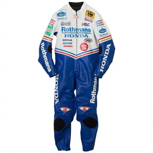 Traje de Carreras Wayne Gardner MotoCP Zonda 1 Pieza de Cuero Vacuno/Canguro para Moto/Traje de Motociclismo para Pilotos - Product Image 1