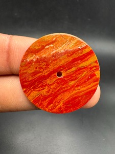 Esfera de Reloj de Jaspe Rojo K Gems de 30.50mm, 0.60mm, con Piedras Preciosas, Pulido de un Solo Lado, Orificio Central de 2mm, Accesorios para Fabricación de Relojes - Product Image 1