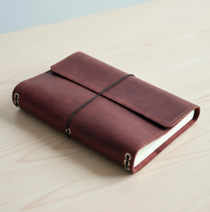 Journal for men, <b>Leather</b> journal cover, Personalized travel journal, <b>A5</b> travelers <b>notebook</b>, Personalized <b>leather</b> trifold journal - Product Image 3
