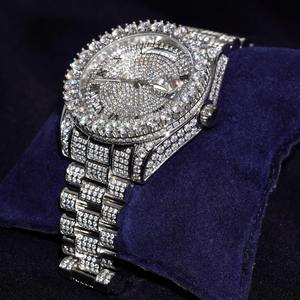 นาฬิกาคู่สไตล์ญี่ปุ่นประดับเพชรโมอิสซาไนต์คุณภาพเยี่ยม ดีไซน์หรูหรา เหมาะเป็นของขวัญวันครบรอบ ราคาประหยัด - Product Image 3