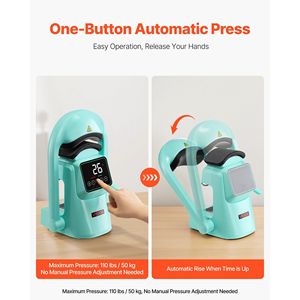 เครื่องรีดร้อนอัตโนมัติสำหรับหมวก 2 หัวรีดแบบเปลี่ยนได้ เปิด-ปิดอัตโนมัติ หน้าจอสัมผัส ตั้งเวลาได้อย่างแม่นยำ สำหรับหมวกแบบกำหนดเอง - Product Image 2