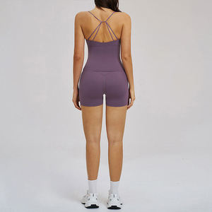 Shorts de Yoga Transpirables de Cintura Alta – Leggings Cortos Deportivos de Spandex y Nailon para Mujer - Product Image 3