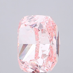 Diamant synthétique rose vif fantaisie, taille coussin exclusive, cultivé en laboratoire, polissage excellent, pierre précieuse pour la création de bijoux - Product Image 6