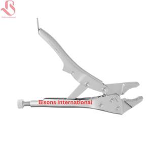 Alicates de Bloqueo Manuales de Acero Inoxidable BISONS, Resistentes, con Mango Ergonómico, Agarre Fuerte, Certificación CE - Product Image 3