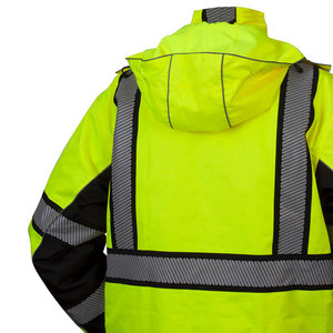 Veste de sécurité réfléchissante haute visibilité respirante au design personnalisé, vêtements de travail pour les ouvriers du bâtiment, en vente - Product Image 6