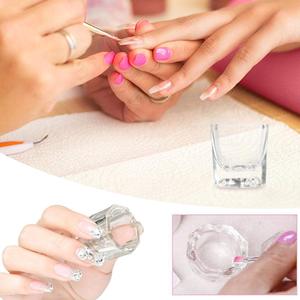 Bol en verre transparent pour liquide acrylique, monomère et poudre pour nail art - Product Image 6