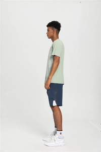 T-shirts de sport athleisure élégants à manches courtes coupe ajustée, coupe-vent et séchage rapide pour hommes – Vente directe usine - Product Image 3