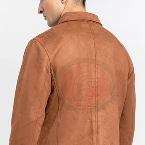 <b>Men</b> Faux <b>Suede</b> Shacket Button Front Long Sleeve Casual Overshirt Breathable Quick-Dry Windproof Soft Comfortable Warm <b>Jacket</b> - Product Image 6