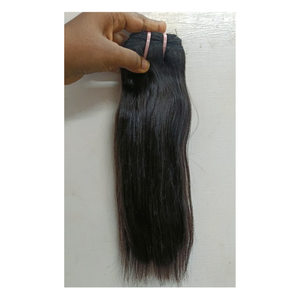 100% Natural Wavy 12\" Black Virgin Indian Temple Hair <b>Extensions</b> High Quality <b>Braiding</b> Hair - Product Image 4