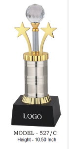 7.Elegant metal diamond trophy with premium finish. - Product Image 4