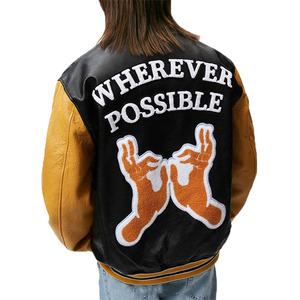 Chaqueta Varsity Impermeable de Diseño Personalizado, Chaqueta Letterman de Poliéster/Algodón para Marca de Moda, Directo de Fábrica, Precio Económico - Product Image 5