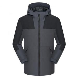 Mens Customized Color <b>Waterproof</b> Windbreaker <b>Jacket</b> Hooded Breathable Quick Dry Winter Plus Size Custom Logo - Product Image 2