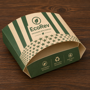 Wholesale Price <b>Biodegradable</b> Eco-Friendly Greaseproof Paper Custom Logo Take Away Potato Fish Chips French Fries Box <b>Packaging</b> - Product Image 4
