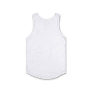 Wholesale Custom <b>Men's</b> <b>White</b> Cotton Tank Top Sleeveless Gym Fitness Workout Muscle Tee Curved Hem Summer Casual Undershirt <b>Vest</b> - Product Image 5