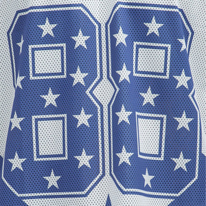 Custom Logo <b>Men's</b> Mesh Jersey Style T-Shirt Oversized 88 Number Print <b>V</b> <b>Neck</b> Unisex Streetwear Cotton Tee OEM ODM Supplier USA - Product Image 2