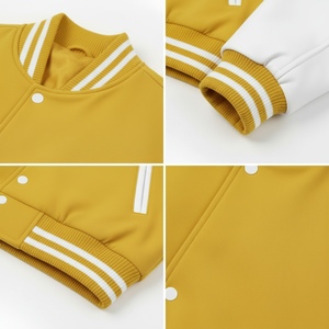 เสื้อแจ็คเก็ตวาร์ซิตี้ผู้ชาย สไตล์สตรีทแวร์ ผ้าคอตตอนผสม 290 GSM ทรงปกติ ติดกระดุมแป๊ก แขนยาว แฟชั่น นุ่มสบาย รับผลิตแบบ OEM - Product Image 5