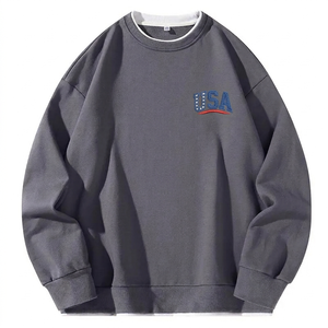 Sudadera con Capucha de Invierno para Hombre, Cuello Redondo, Forro Polar, Estampado Animal Bordado, Manga Larga, Estilo Hip Hop, Ropa Deportiva Casual - Product Image 4