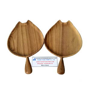 Plateau en bois personnalisé en forme de chat Thanh Tung Thinh avec poignée, écologique, antibactérien, de qualité alimentaire, de qualité commerciale - Product Image 3