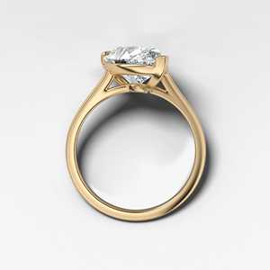 Real 10K/14K/18K Yellow Gold Teardrop <b>Ring</b> 3 Prong Set 4ct <b>Large</b> Lab Grown CVD Diamond IGI Certified VS Clarity Women's <b>Ring</b> - Product Image 6
