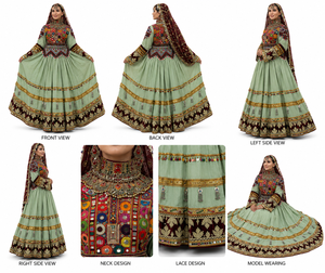 Vestidos de novia afganos kuchi vintage hechos a mano de alta calidad a bajo precio y con MOQ bajo. Hermosos vestidos afganos kuchi. - Product Image 5