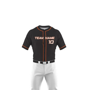 Uniforme de Béisbol Transpirable de Alta Calidad, Uniforme de Béisbol de Manga Corta, Uniforme de Béisbol al por Mayor, Precio al por Mayor, OEM Personalizado - Product Image 4