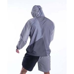 Conjunto Deportivo de Hombre con Capucha de Alta Demanda, Estilo Deportivo con Bloques de Color, Secado Rápido, Chaqueta Cortavientos y Pantalones Cortos para Verano - Product Image 6