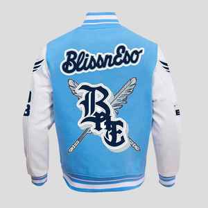 Veste universitaire personnalisée unisexe la plus vendue, style baseball, avec logo brodé, qualité supérieure, mode urbaine, fabricant d'usine - Product Image 3