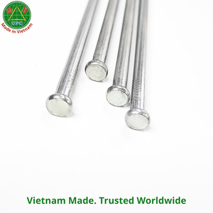 Clous en fer à tête plate de 11,6 pouces, à tige lisse, zingués, à pointe diamantée, pour bricolage domestique, de l'usine Vietnamienne United Nail - Product Image 6