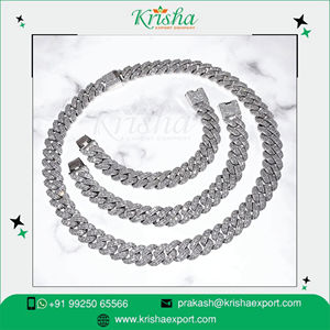 Hot Selling 10K Gold & 925 Silver Diamond Hip Hop Cuban Link Necklace-Gift for Unisex 5mm/8mm/10mm Width - Product Image 3