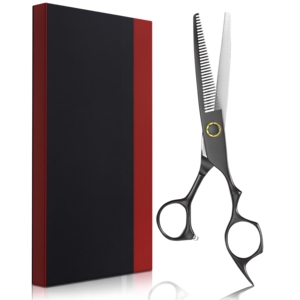 Ciseaux à cheveux de qualité supérieure, ciseaux texturisants professionnels, acier inoxydable, outil de coupe de cheveux pour salon de coiffure, boîte cadeau - Product Image 1